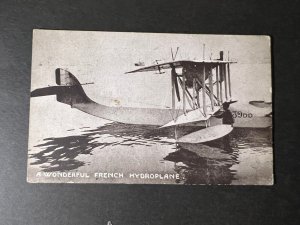 Mint RPPC Postcard A Wonderful French Hydroplane National Federation Soldiers