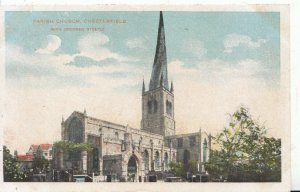 Derbyshire Postcard - Parish Church - Chesterfield - Ref 4683A