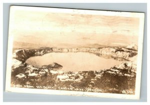 Vintage 1917 RPPC Postcard View From Mt. Scott Crater Lake Oregon