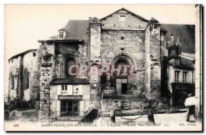 Postcard Old Saint Poucain Sioule The church