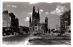 Tauentzien Street Berlin Germany WW2 Real Photo Postcard