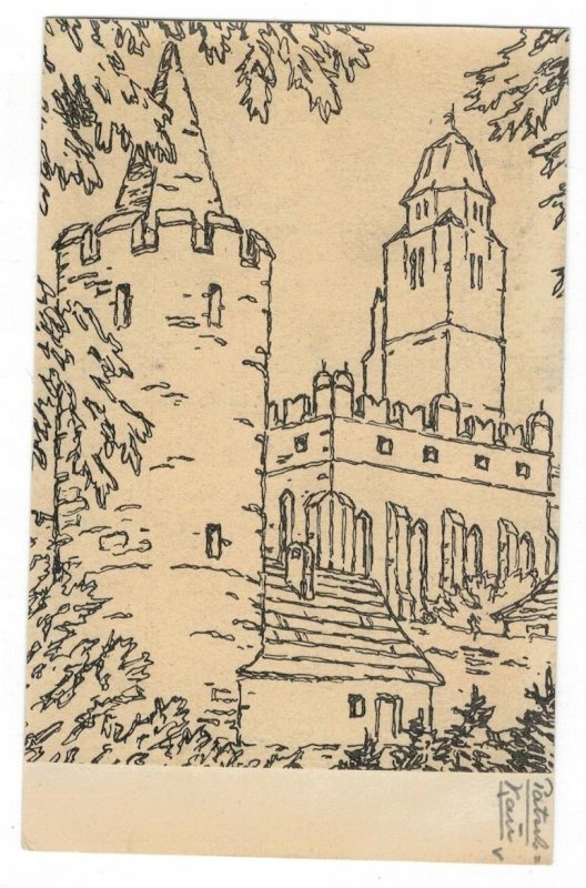 Poland 1940 Unused Postcard Paczkow Germany Patschkau Silesia St John Church