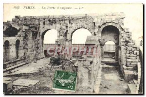 Postcard Old Nimes La Porte Auguste