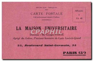 Postcard Old House Publicity University Boulevard Saint Germain Paris 5th Geo...