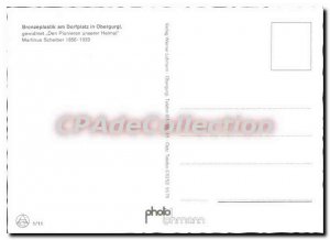 Postcard Modern Bronzeplastik am Dorfplatz in Obergurgl Gewidmet Den Pioniere...