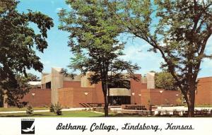 LINDSBORG, KS Kansas   BETHANY COLLEGE~Campus Scene    c1960's Chrome Postcard