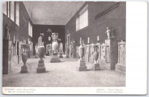 Vintage Athens Greece National Museum Funeral Monuments Photo Postcard