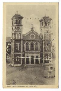 1947 Newfoundland Photo Postcard - St John's Roman Catholic Church (RR92)