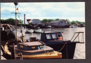 NS Glace Bar Harbor Boats Fishing Cape Breton Nova Scotia Canada Carte Postale