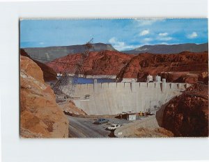 Postcard Hoover Dam and Lake Mead