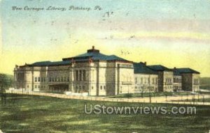 New Carnegie Library - Pittsburgh, Pennsylvania PA Postcard