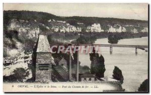 Orival - The Church and the Seine - Old Postcard