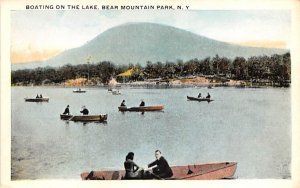 Boating on Lake Bear Mountain, New York  