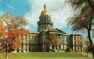 Vintage Postcard Colorado State Capitol Overlooking Civic Center Denver Colorado