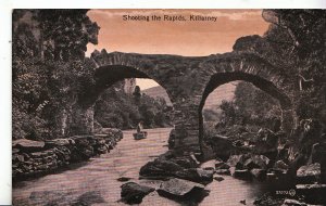 Southern Ireland Postcard - Shooting The Rapids - Killarney     A966