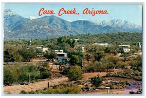 1960 Bird's Eye View Of Cave Creek Phoenix Arizona AZ Posted Vintage Postcard