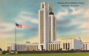 Bethesda MD-Maryland, National Naval Medical Center Vintage Postcard c1930