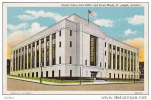 Exterior, United States Post Office and Court House, St. Joseph, Missouri,   ...