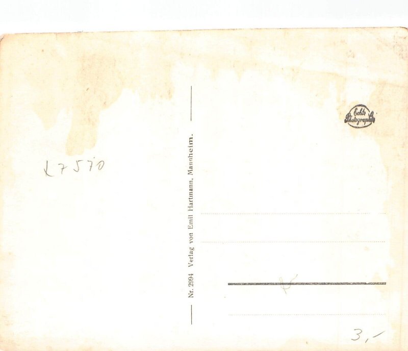 L341 Germany Baden-Baden Panorama RPPC vintage postcard