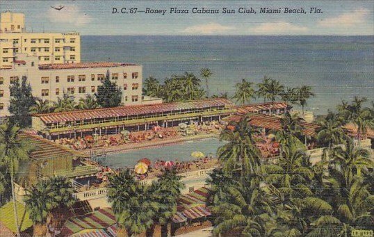 Florida Miami Beach Roney Plaza Cabana Sun Club