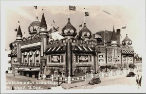 RPPC Worlds Only Corn Palace Mitchell South Dakota Real Photo Postcard 1940