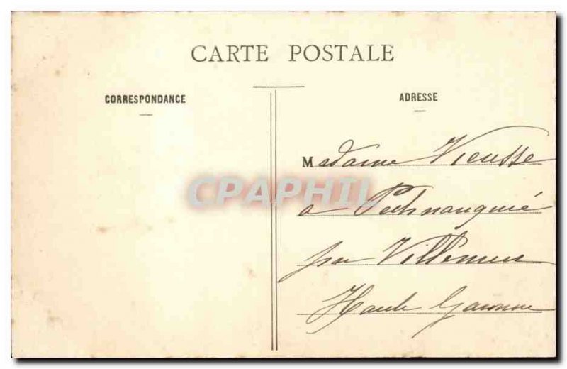 Old Postcard Paris Parc Monceau Monument Monpassant