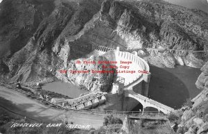 AZ, Roosevelt, Arizona, RPPC, Roosevelt Dam, LL Cook Photo No E 40