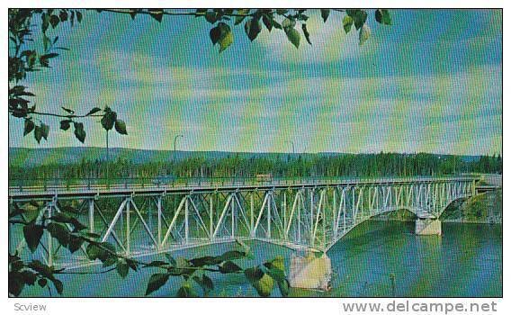 Bridge over the Fraser River, Prince George, British Columbia, Canada, 40-60´s