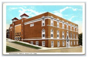 Masoinic Temple Sioux City Iowa IA UNP WB Postcard V13