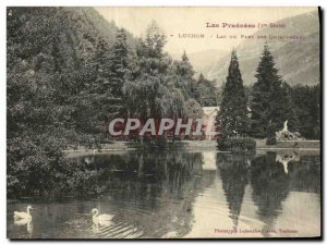 Old Postcard Luchon Lac Du Parc Des Cygnes Inconjunctions