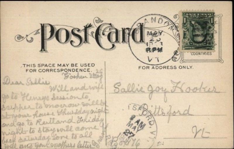 Men Shaking Hands Auld Lang Syne Music Lyrics c1910 Postcard