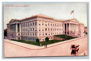 Vintage 1908 Postcard American Flag The U.S. Patent Office Washington DC