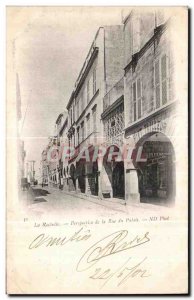 Old Postcard La Rochelle Perspective of the Rue du Palais Tailor