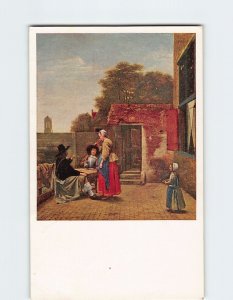 Postcard A Dutch Courtyard By P. De Hooch, National Gallery Of Art, D. C.