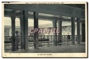 Old Postcard Paris Exposition Internationale des Arts Decoratifs Court of trades