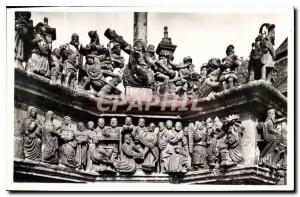 Old Postcard Guimiliau Finistere Calvary Details