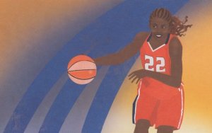 Sheryl Swoopes Womens American WNBA MVP Basketball Champion Postcard