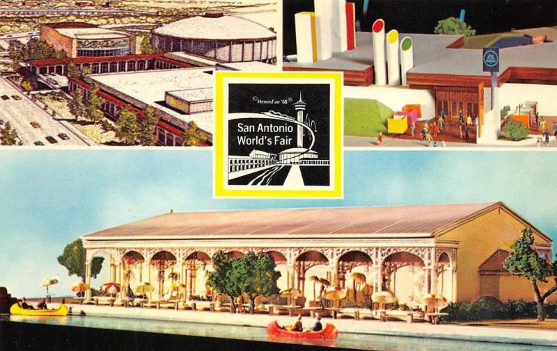 HEMISFAIR '68 San Antonio, TX World Fair Pearl Brewing Pavilion Vintage Postcard