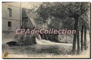 Old Postcard Neufchatel en Bray Cascade St. Vincer