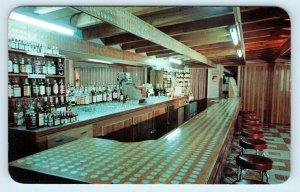 HAUGEN, MT Montana ~ LINCOLN'S SILVER DOLLAR BAR c1950s Roadside  Postcard