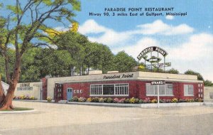 Gulfport Mississippi Paradise Point Restaurant Vintage Postcard AA44856