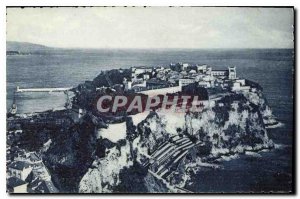 Old Postcard The Rock of Monaco