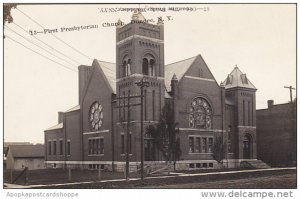 New York Dundee First Presbyterian Church Real Photo