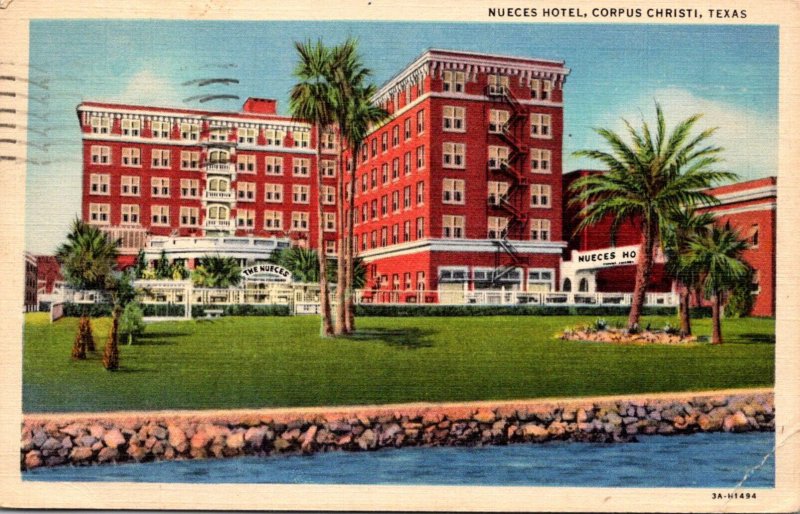 Texas Corpus Christi The Neuces Hotel 1949 Curteich