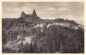 Czech Republic Trosky Castle Birds Eye View Antique Postcard J77352