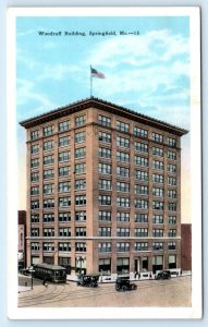 SPRINGFIELD, Missouri MO ~ Street Scene WOODRUFF BUILDING c1920s Kropp Postcard