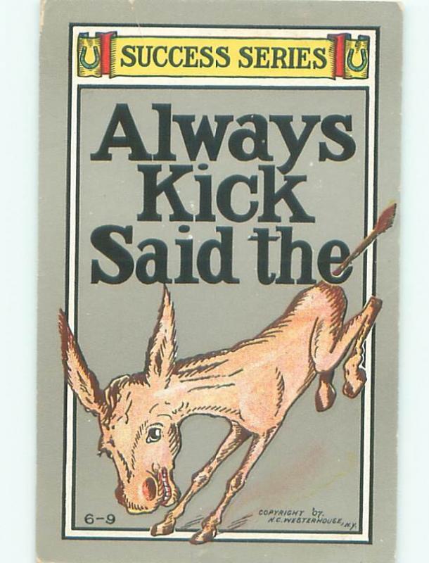 Pre-Linen Comic DONKEY ALWAYS KICKING AB9668