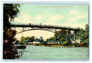 c1910's High Bridge Lincoln Park Chicago Illinois IL Unposted Antique Postcard