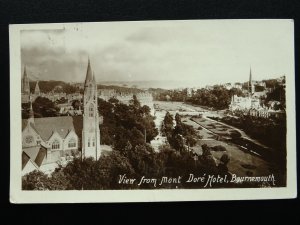 Dorset BOURNEMOUTH View from MONT DORE' HOTEL c1910 RP Postcard by Harvey Barton