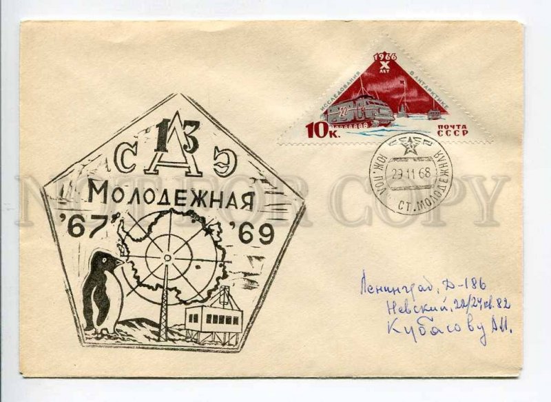 408959 USSR 1967 13th Antarctic Expedition Antarctica station Molodozhnaya 